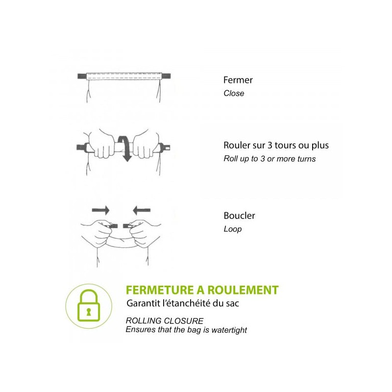 Wantalis Type: Plain Waterproof Bag, Polyester, Black, 10L