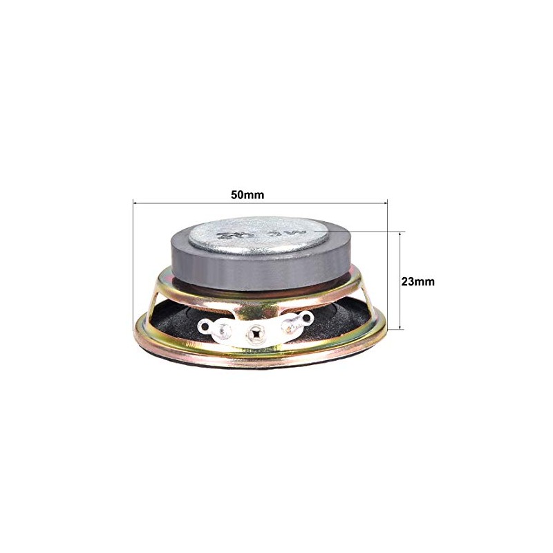 sourcing map 3W 4 Ohm DIY Speaker 50mm Round-shape Replacement
