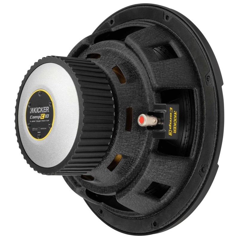 KICKER CWCS104 CompC 10" Subwoofer Single Voice Coil 4-Ohm