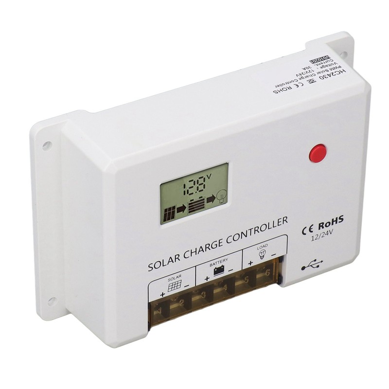 PWM Solar Charge Controller Regulator LCD Display for Lithium Sealed