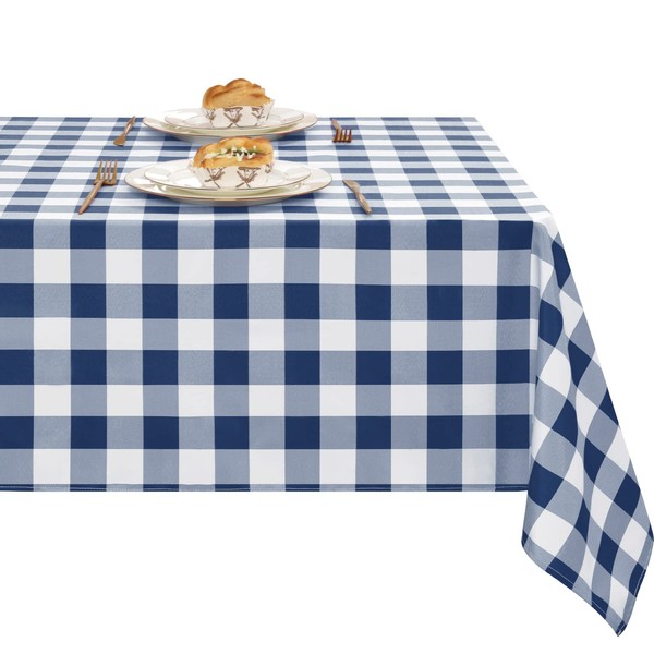 XWZO Checkered Table Cloths Rectangular 60 x 120 Inch -