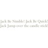 Wallpops Repositionable Baby Nursery Rhyme, Jack Be Nimble