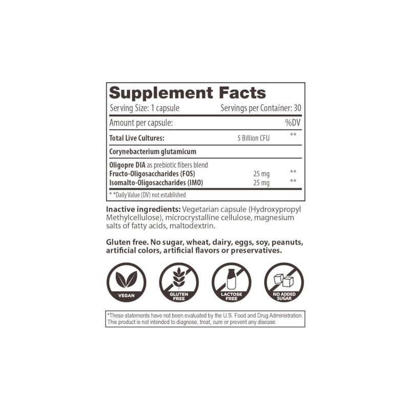 Renewbiome Glutamicum - Probiotic with Corynebacterium glutamicum - 5 billion