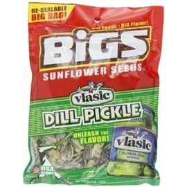 BIGS Vlasic Dill Pickle Sunflower Seeds, 5.35-Ounce Bags (Pack of 12) by Beststores
