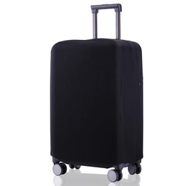GNHG Suitcase Protective Case, Elastic Plain Suitcase Cover, Suitcase Protective Cover, Suitcase Protective Cover, Luggage Cover (Black, L 26-28 Inches)