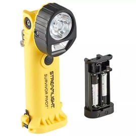 Streamlight 91800 91810 Survivor Pivot Flashlight Alkaline 325 Lumens Cl 1 Div 1 - 91810-Yellow