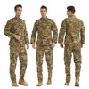 LANBAOSI Men's Tactical Jacket and Pants Military Hunting ACU Uniform