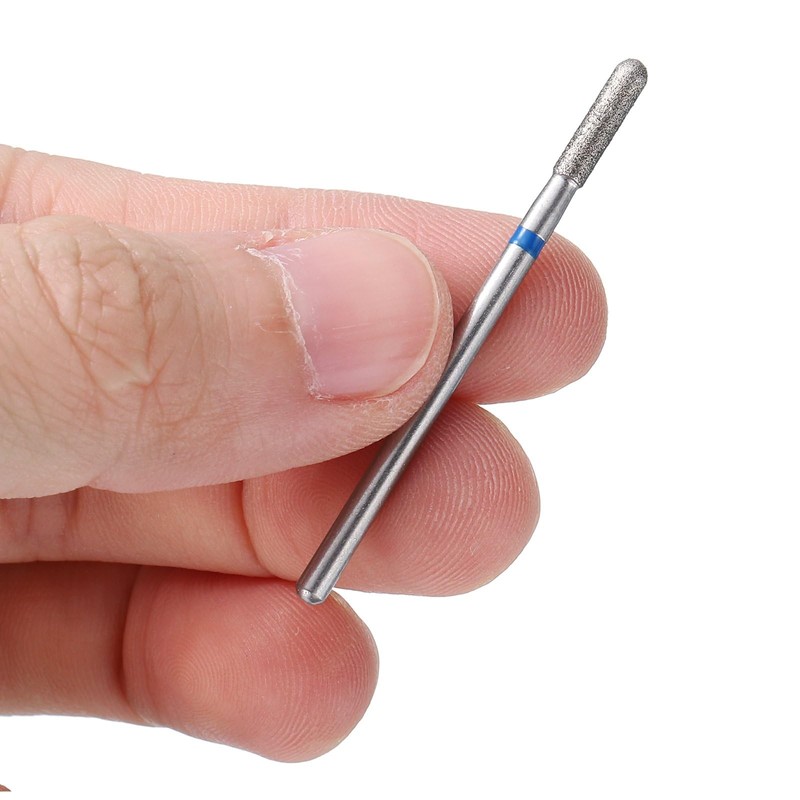 HARFINGTON 5pcs Diamond Grinding Bit 1.4/2.3/2.5mm Tapered Oval Cylindrical Ball