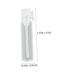 PACKOVE 80Pcs Convenient Vials Refillable Bottles for Travel Essential Oils and Personal Use Portable Transparent Containers for Fragrance and Cosmetics