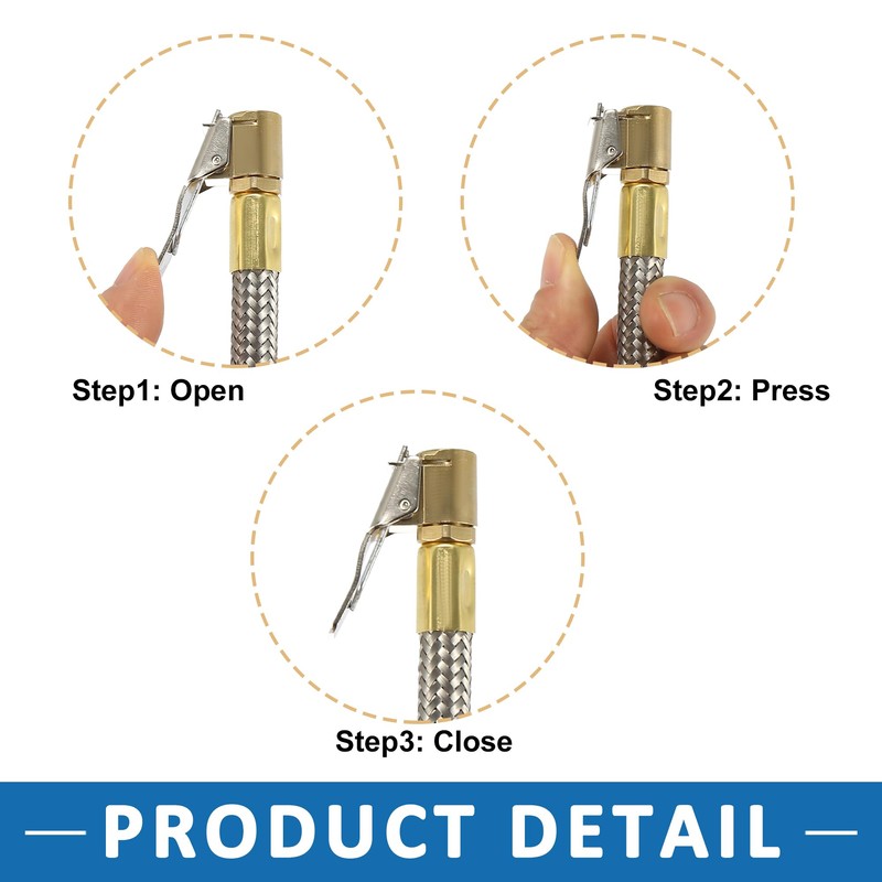 A ABSOPRO Tire Air Inflator Hose Adapter Extension Quick Connect