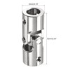 sourcing map 12mm to 12mm Inner Dia Rotatable Universal Joint