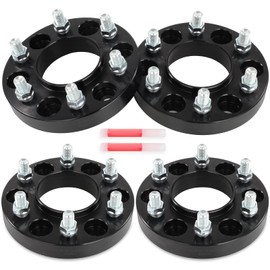 6x135 Wheel Spacers 1 inch, GDSMOTU Wheel Spacers Fit 2015-2024 for Ford for F-150 2022-2024 for Ford for Bronco, 4Pcs Wheel Adapters & Spacers with 14x1.5 Studs 87.1mm Hub Bore