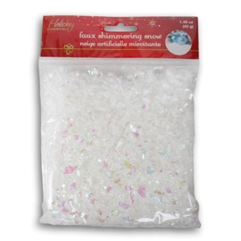 Faux Shimmering Snow for Christmas Villages, Dioramas, Manger Scenes, and More - 1.48 Oz Bag