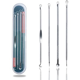 4PCS Blackhead Remover Tool Set Acne Extractor Comedone Pimples Spot and Zit
