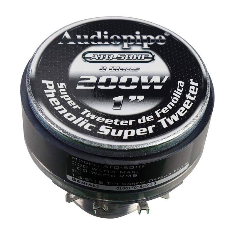 AUDIOPIPEMAP Audiopipe 1" Phenolic Super Tweeter 200 Watts Max Sold