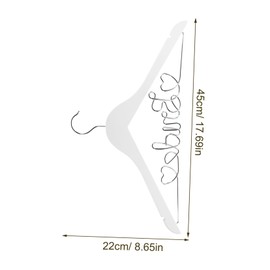 Alipis Bridal Hanger Wedding Dress Hanger for Bride Groom Clothes Hanger Bridesmaid Dress Rack Steel Wire
