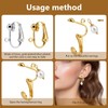 40 Pack Clip Earring Converters, Post to Clip On Earring