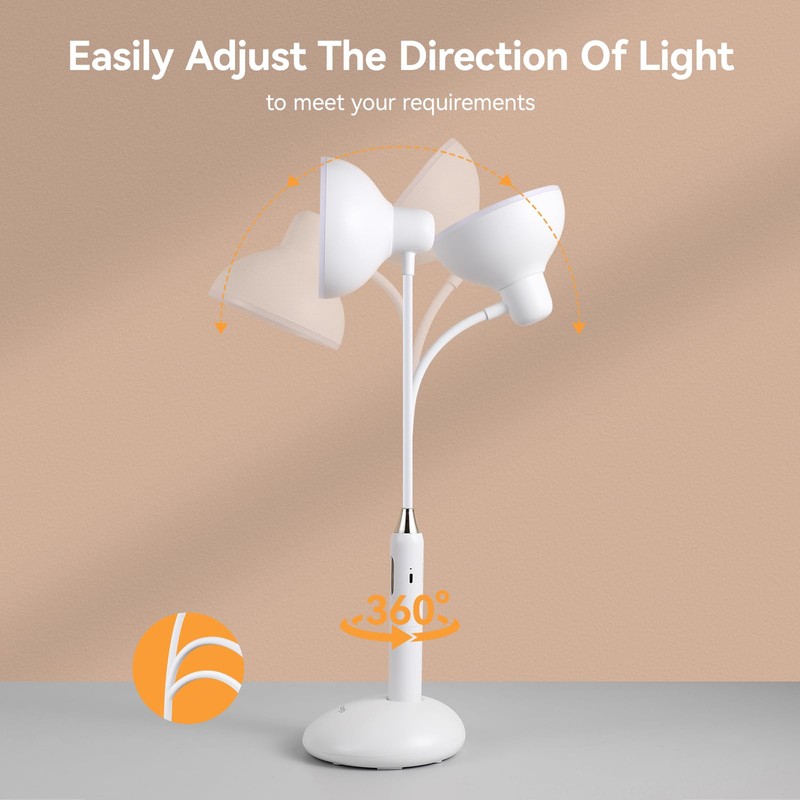 VAVOFO Eye-Caring Wireless Desk Lamp 6781-700 Lumens, 2700-7000K Adjustable Color