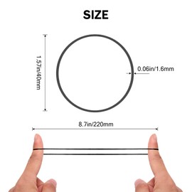 Rubber Bands Black Rubber Elastic Bands 500PcsThick Natural Rubber Bands Heavy Duty Strong Elastic Bands for Tie Dye, Hair Home, Pens, Crab,Catapults, Bills, Bank Paper, Office Supplies(38mm)