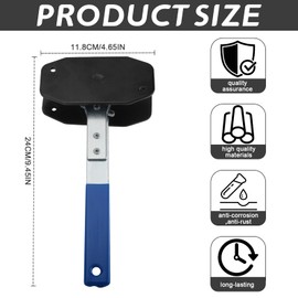 VBGURR Brake Caliper Ratchet Tool,Universal Car Ratcheting Caliper Piston Spreader Press Tool,Brake Piston Compressor Wrench with 2 Brake Pad for Car Brake Repair and Replace (Blue)