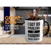 I got 99 problems 2Tone Black Mug 11oz - Farming