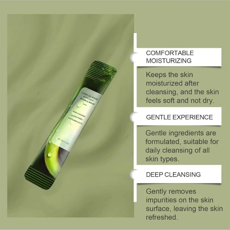 Mascarilla Facial Limpiadora De Aguacate Con Ácido Complejo