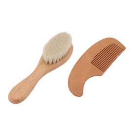 Baby Brush and Comb Set Multifunction Composite Wood Wool Hair Style Baby Bath Kids Beard Care Ergonomic Design