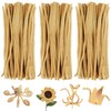 300Pcs Pipe Cleaners Craft Supplies, Light Brown Chenille Stem, Craft