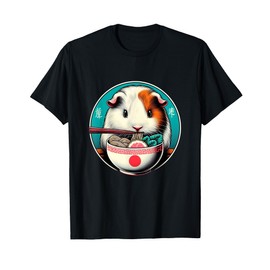 Guinea Pig Ramen Kawaii Neko Japanese Noodles Aesthetic T-Shirt