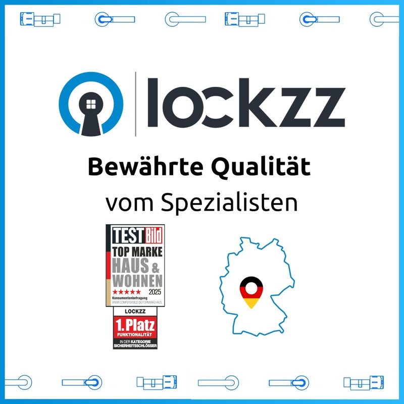 lockzz Door Handle Set Nuremberg Stainless Steel Matt Brushed -