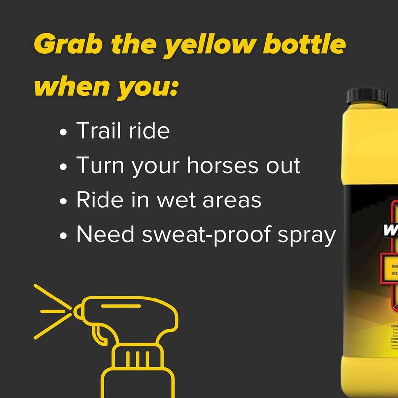 PYRANHA Wipe N' Spray for Horses - Oil-Based Long Lasting