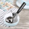 Cuchara para Helado, Cuchara Acero Inoxidable de Grado Alimenticio, Cuchara