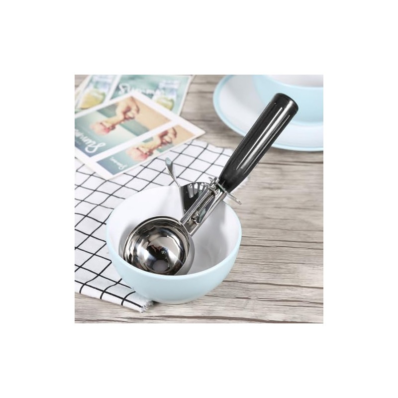 Cuchara para Helado, Cuchara Acero Inoxidable de Grado Alimenticio, Cuchara