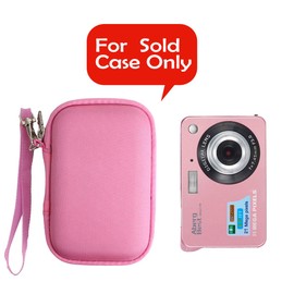 Khanka Hard Camera Case for 21 Mega Pixels/Andoer/CamKing/Lincom/Youmeet 2.7" Zoll LCD Mini Digital Camera Camcorder Compact Camera.(Pink)