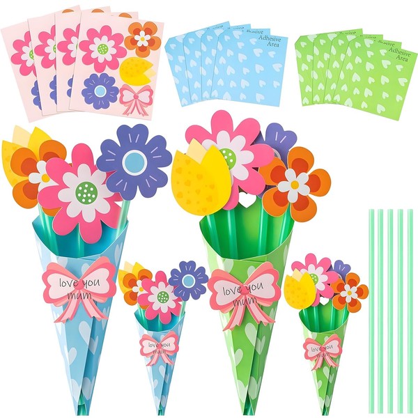 Flower Bouquet Craft Kit for Kids 12 Set Flower Bouquet