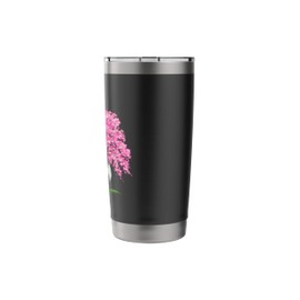 Peaceful Panda Among Petals Minimalist Nature Design Stainless Steel Insulated Tumbler