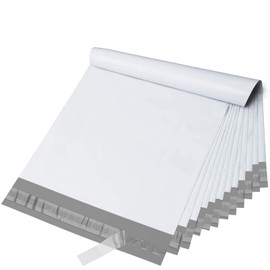 Switory 10X13 Postage Bags, Parcel Bags for Posting Clothes Poly Postal Bags Self Seal Mailing Bag for Clothes Envelopes Postage Bag for Packaging, 25Pcs - White