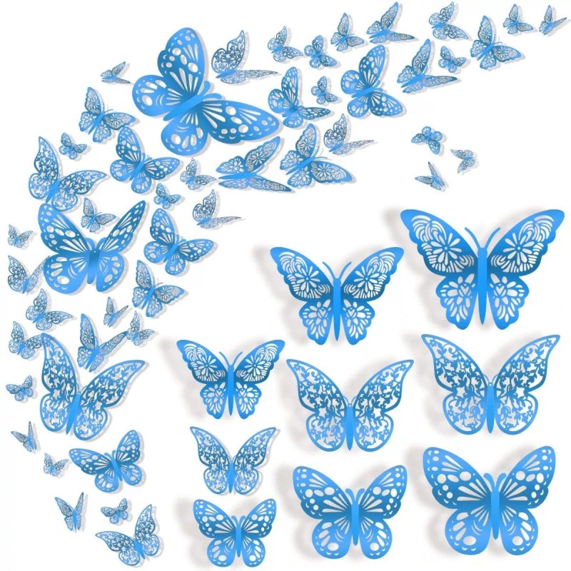 TangQ 72 Mariposas Decorativas, 3 Estilos Y 3 Tamaños