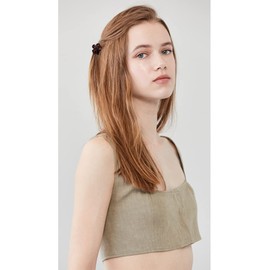 AOPRIE Mini Hair Clips for Girls 20 Count Small Size Sun Flower Claw Clip for Girls Hair Clips Claw Hair Accessories for Women Girls Black Brown Clear Plastic