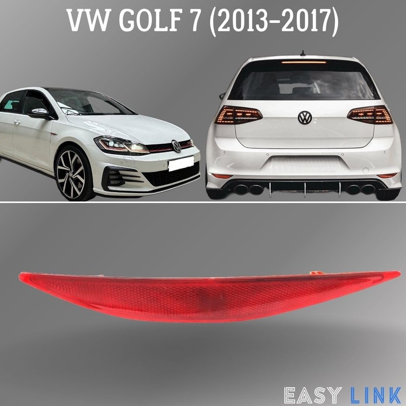 Easy Link Reflector Left Bumper Rear Reflector Compatible with VW