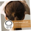 TOVINANNA Metal Bowknot Hair Tie for Women Elegant Decorative Elastic