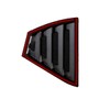 MICROCK Rear Side Window Louvers Racing Style Triangular Window Glass