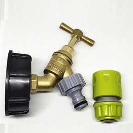 POWERTOOL Plastic Water Hose Pipe Adapter, 2PCS IBC Adapter S60X6 Water Tank Outlet Fitting/Connector/Adapter Tap Outlet