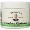 Dr. Christopher's Comfrey Ointment, 2 Ounce, contains Organic Comfrey Leaf in a base of Beeswax and Extra Virgin Olive Oil Other Ingredients: No added Fillers or Chemicals