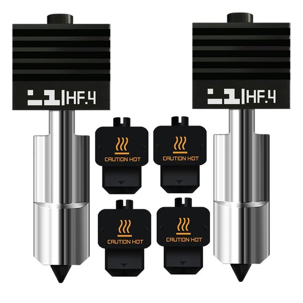 JUUPINE Upgraded High Flow H2D Hotend 0.4mm Hardened Steel Nozzel