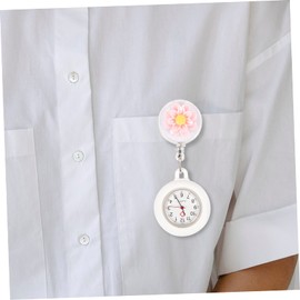 Kisangel Nurse Fob Clip on Watch for Doctors Nurse Pocket Watch Sturdy Retractable Design Timekeeping