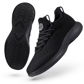 Snibbs Orbit - Non Slip Shoes for Men and Women - Slip Resistant Shoes for Work and Daily Wear Black