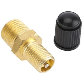 Brass Light Compressor, 1/4 Inch NPT Thread Car Brass Compressed Air Valve, Brass Valve, Tyre Valve Adapter, Air Compressor Car Valve Tank Filling Valves Test Valve Tyre Valve Rim Valves