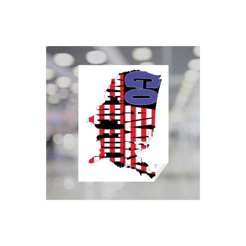 Generic Go Away We're Full Printed Window Static Cling -