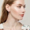 YUNKAI Sterling Silver Opal Crawler Earrings for Women, Ear Climber